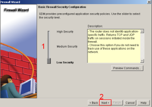 Basic Firewall Wizard Security