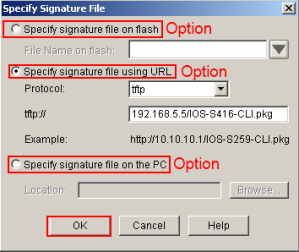 SDM IPS Wizard Signature File Location