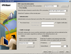 SDM VPN Wizard Connection